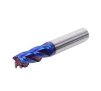 1pc HRC65 4 Flutes Carbide End Mills Milling Cutter Alloy Coating Tungsten Steel Tool CNC Maching Endmill Machine Tools(3X4DX50L)