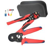 1pc HSC8 6-4/6-6 Crimping Pliers Kit HS-D4 Red Stripping Plier 1065pcs/box Tube Terminal Suit(6-6A 1065pcs)