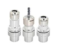 1pc HSK25E HSK32E HSK40E HSK50E Tool Holder ER11 ER16 ER20 ER25 ER32 Collet Stainless Steel HSK ER Chuck CNC Lathe Spindle Tools(HSK25E-ER11-43MS)