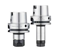 1pc HSK50A HSK63A High Precision Tool Holder ER16-ER32 Milling Collet Chuck CNC Metal Lathe Tools Spindle Engraver Precision 0.002mm(HSK63A-ER32-100)