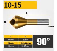 1PC HSS Coated Countersink Drill Tool for Efficient Chamfering and Deburring in Machining and Metal Fabrication Processes (10-15)