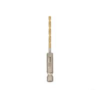 1pc HSS Coated Drill Bit With Standard 1/4 Hex Shank For Efficient Drilling In Wood, Plastic, Aluminum, And Thin Metal Materials(2.5mm)