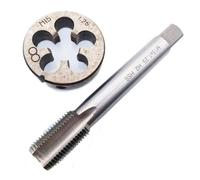 1Pc Hss M2 Machine Tap and Die Set M15 X 1.25Mm Metric Thread Right Hand Tool for Metalworking 90Mm Long Shank with 38Mm Diameter Die