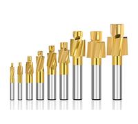 1pc HSS Milling Cutter Counterbore End Mill 6-12mm Shank Pilot Slotting Tool for Copper Metal Drilling Piloted Counterbore Cutter-1pc M12