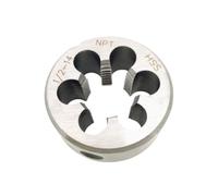 1PC HSS Non-Adjustable Pipe Thread Round Die ZG R PT NPT G 1/8 1/4 3/8 1/2 3/4 1'' Screw Threading Die for Stainless Steel(R 3I4)