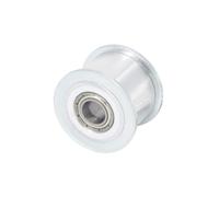 1pc HTD3M-40 Toothless Timing Belt Idler Pulley, 21mm Groove Width, Bore 6mm, Aluminum Alloy Smooth Idler Pulley for Industrial Automation Equipment