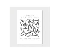 1pc I Am The Vine "Christian Mural Poster - Modern Bible Verse Canvas Print, Religious Decoration, For Living Room 60x90cm framework