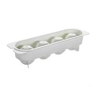 1pc Ice For Cube and Ball for Refrigerator, Plastic Design with Even Fill Channels and Low-Resistance Ice Release (Four squares)