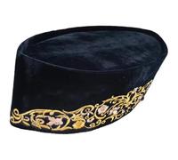 1pc Indonesia Men's Hat Islam Muslim Cap Peci Kopiah Cap Philippines Head Accessory for Islamic Men Worship Supplies Black