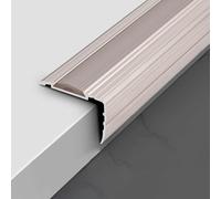 1pc Indoor Metal Waterproof Stair Edge Protector - Non-Slip Aluminum Nosings for Stairs, Steps, and Ramps(Rose Gold,95cm)