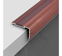 1pc Indoor Metal Waterproof Stair Edge Protector - Non-Slip Aluminum Nosings for Stairs, Steps, and Ramps(Red,95cm)