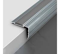 1pc Indoor Metal Waterproof Stair Edge Protector - Non-Slip Aluminum Nosings for Stairs, Steps, and Ramps(Gray,90cm)