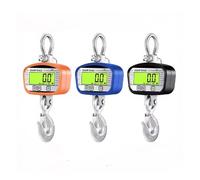 1Pc Industrial Digital Hanging Hook Scales Heavy Duty For Construction, Factory, Farm Easy To Read Data,Blue-500kg