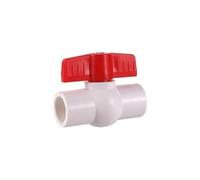 1Pc Inner Diameter 20mm PVC Ball Valve Garden Lawn Irrigation Aquarium Drainage System Water Switch Pipe Fitting(White)