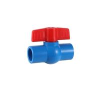 1Pc Inner Diameter 20mm PVC Ball Valve Garden Lawn Irrigation Aquarium Drainage System Water Switch Pipe Fitting(Blue)