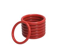 1pc Inner Diameter 330mm High Temperature Resistant Waterproof Red Silicone Sealing O-rings for Home Appliances, Bathroom Supplies, Outer Diameter 340.6mm, Wire Diameter 5.3mm, 340.6x330x5.3mm
