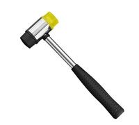1pc Installation Rubber Hammer 25/30/35/40mm Auction Hammer Mallet Steel Handle for Woodworking Hand Tool(35mm)
