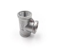 1pc Internal 3-Way 3/4" BSP Elbow Butt Adapter 304 Stainless Steel Pipe Fittings Suitable Home Piping MQXFCZUX