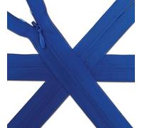 1pc Invisible Zips 21.5” Royal Blue | Closed-End Coil Zip 55cm Long with Single Slider Size #3 | Hidden Nylon Zip for Skirts, Dresses, Trousers DIY Repair, Tailoring | Replacement Zipper
