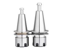 1pc ISO20 ISO10 ISO15 ISO25 ER11 ER16 ER20 ER25 SK10 GER20 Collet Chuck CNC High Speed Tool Holder Lathe Center Spindle Tools(ISO20-GER20-40L)