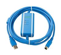 1pc Isolation Chip USB-SC09-FX Programming Cable For FX1N/FX2N/FX1S/FX3U Series(CH340 Chip ISO)