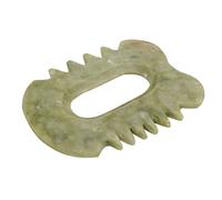 1Pc Jade Gua Board Natural Scraping Tool for Face Massage Smooth Green Jade Massage Plate for Health Benefits and Skin Care Absorption for Friends and Family