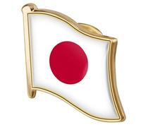 1pc Japan Flag Pin Badge Metal Lapel Pin Brooch Japanese Flag Novelty Gift Lapel Tie Pin Badge Accessory