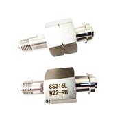 1pc JIS B 8244 W22-1/14 LH W22-1/14 RH Cylinder Valve Connection CO2 Ar N2 CH4 H2 Cylinder Fittings 316 Stainless Steel(JIS W22-14 LH,0.25 in Male NPT)