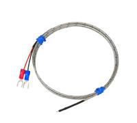 1pc K Type Thermocouple Probe 600°C Exposed Bare Tip Welded Bead High Sensitivity Fast Response Temperature Sensor Wire(E-3m-0-400)