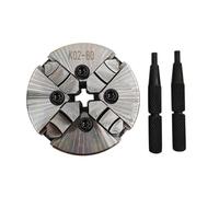 1Pc K01-50 63 80 Lathe Mini Chuck 3 Jaws Woodworking Hand With Mounting Thread Screw Rod Self-Centering Tool(K02-80B)