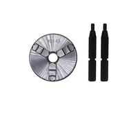 1Pc K01-50 K01-63 K01-80 Lathe Chuck 3 Jaws Woodworking Hand Chuck with Mounting Thread Screw Rod Self-Centering Lathe Chuck Tool(K01-63)