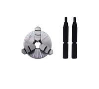 1Pc K01-50 K01-63 K01-80 Lathe Chuck 3 Jaws Woodworking Hand Chuck with Mounting Thread Screw Rod Self-Centering Lathe Chuck Tool(K01-50)