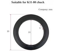 1pc K11-80/100/125/160/200/250/300 Manual Three-jaw Chuck Claw Trimmer Clasp Eccentric Trimmer Lathe Numerical Control Boring Claw(K11-80 Three-jaw)