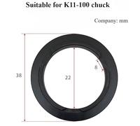 1pc K11-80/100/125/160/200/250/300 Manual Three-jaw Chuck Claw Trimmer Clasp Eccentric Trimmer Lathe Numerical Control Boring Claw(K11-100 Three-jaw)