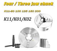 1pc K11 Three Jaw Self-Centering Chuck K11-80 K11-100 K11-125 K11-130 K01 K02 Athe Chuck with Jaws Turning Machine Tools(K11-160)