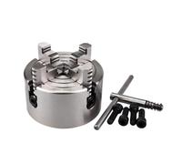 1pc K72-100 4 Jaw Independent 100mm Manual Scroll Chuck for Mini Mechanical Lathe - Durable Hardened Steel for Woodworking