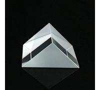 1PC K9 Triangle Prism Right Angle External Reflection Coated With Aluminum Film Laser Experiment Optical Prism(30x30x30mm)