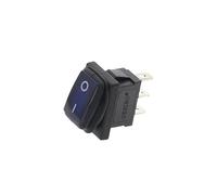1Pc KCD1 Rocker Switch 3Pin 10A 250V IP67 Moisture Resistant ON-OFF ON-ON(Blue,220V (ON-OFF))