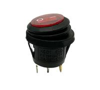 1PC KCD2-101NF-3P-R 220V Red LED 20mm Mounted ON-OFF 3 Pins SPDT Snap-in Waterproof Sealed Round Power Rocker Switch 6A/250VAC