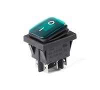 1pc KCD2 2 ON-OFF ON-OFF-0N 4pin 6Pin Heavy Duty Sealed Waterproof Auto Boat Rocker Switch With LED 16A 20A 250V(G led 6p 2Position)