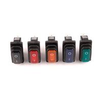 1pc KCD3 Waterproof Rocker Switch on-off 2/3Pin 2 Position Power Boat Marine Truck Rocker Switch with LED Light 31x14mm IDGTTLDF(Red Light 3Pin)