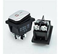 1pc KCD4 Waterproof Metal Rocker Button Switch ON-OFF/ON-OFF-ON 2/3Position Latching Rocker Toggle Button 4/6Pin Terminal LED Light(KP800A1200V)