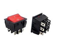1pc KCD7 Ship type switch 9 pin 2 red with light rocker switch 16A250V high current power button switch