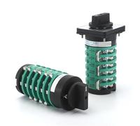 1pc KDHC-32/6x10-6 32A 10 Position 6 Pole Gas Shielded Welding Machine Fine-Tuning Welding Machine Rotary Selector Cam Switch(32A without panel)