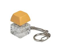 1PC Keyboard Fidget Toy, Adults Desk Mini Fidget Toys, Skin Picking Finger Press Keycap, Funny Button Fidget Toy for Relief Stress Pass The Time Decompression Present for Boys Girls (Yellow)