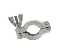 1Pc KF10 KF16 KF25 KF40 KF50 Flange 304 Stainless Steel Vacuum Clamp Quick Pipe Fitting with 304 Bracket O-Ring(Vacuum Clamp,KF40_1 PC)