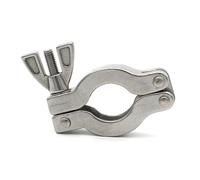 1Pc KF10 KF16 KF25 KF40 KF50 Flange 304 Stainless Steel Vacuum Quick Pipe Clamp Fitting with Mounting Bracket & FKM O-Ring Seal(Vacuum Clamp,KF25)