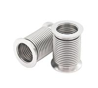 1pc KF16 KF25 KF40 KF50 KF63 KF80 304 Stainless Steel Flexible Vacuum Bellows/Hose 100/200/300/500/1000mm(KF63-100mm)