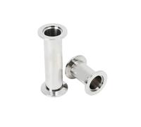 1pc KF16 KF25 KF40 KF50 Vacuum Straight Pipe 304 Stainless Steel Flange Quick Match Fixture Straight Pipe Fittings(70mm,KF25)