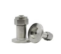 1pc KF16 KF25 Stainless Steel SUS304 KF Vacuum Fast Twist Tube Pipe Fitting Quick Connector Fit PU Air Tube(KF16,6mm)